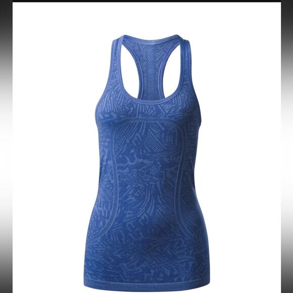 Lululemon Swiftly Tech Racerback Heathered Harbor Blue 6 - Picture 1 of 12